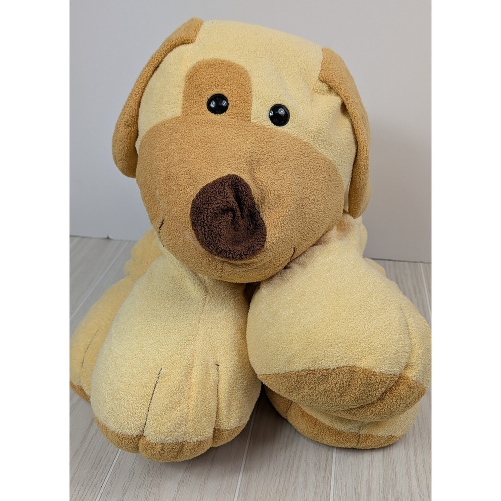 Commonwealth Plush Dog Large Yellow Brown Floppy Stuffed Animal Toy Vintage